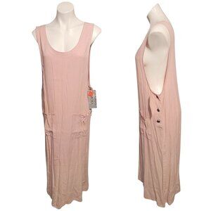 NWT Vintage Froxx Pale Pink Jumper Dress Pinafore Sz Large Oversized Deadstock